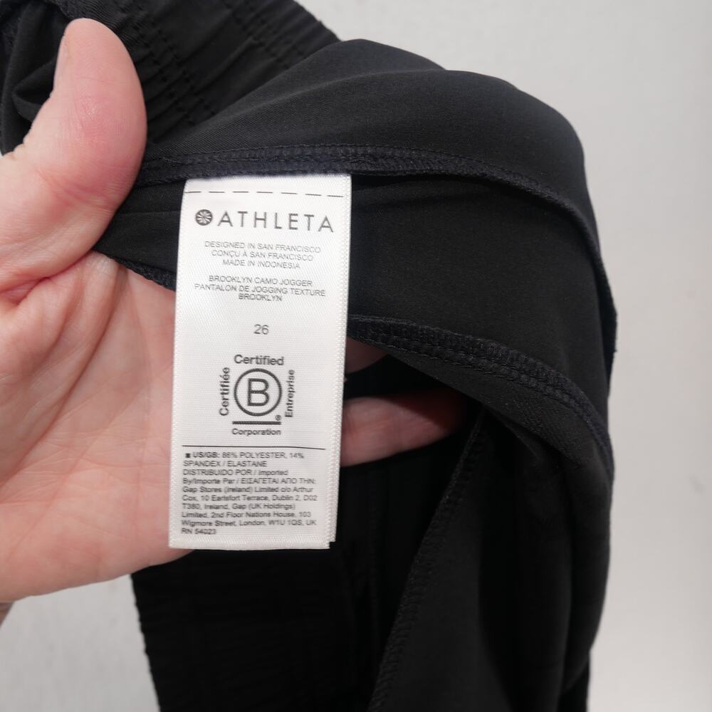 NEW Athleta Brooklyn Camo Joggers Women's Plus Size 26 Black - Picture 9 of 9